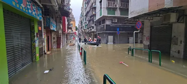 澳門廣泛地區水浸