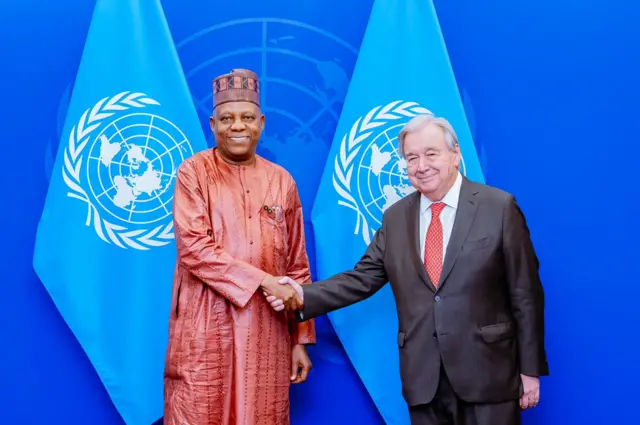 Shettima da Gutteres
