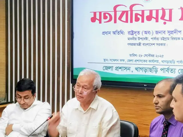 পার্বত্য চট্টগ্রাম বিষয়ক উপদেষ্টা সুপ্রদীপ চাকমা।
