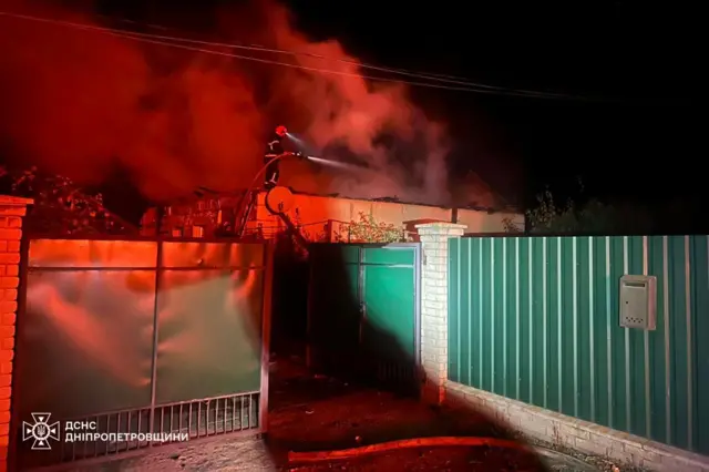 Последствия атаки дронов на Днепропетровскую область