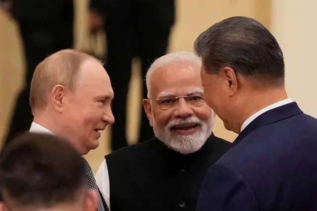 मोदी, पुतिन और शी जिनपिंग