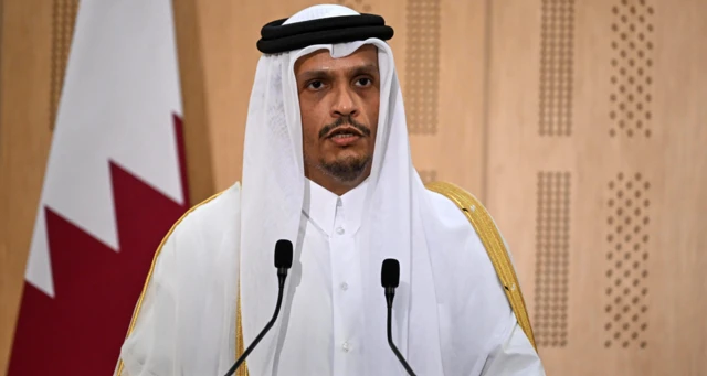 رئيس مجلس الوزراء ووزير الخارجية القطري الشيخ محمد بن عبد الرحمن بن جاسم آل ثاني