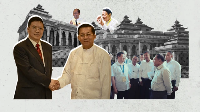 တရုတ်နဲ့ စစ်တပ်ဆက်ဆံရေးသရုပ်ဖော်ပုံ