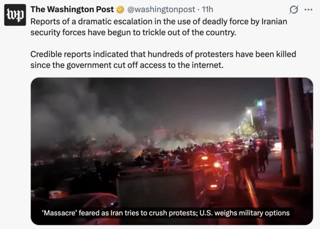 اسکرین پست واشنگتن پست ۱۱ ژانویه ۲۰۲۶