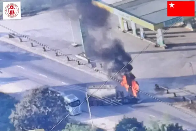 ပဲခူးတိုင်း စစ်ဌာန ထုတ်ပြန်လာတဲ့ တိုက်ခိုက်မှု ဓာတ်ပုံ