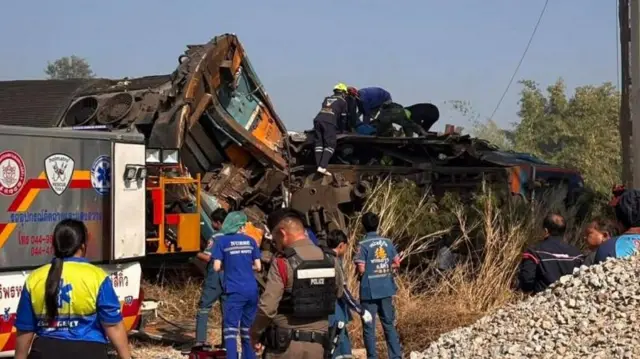 थाईलैंड रेल हादसा