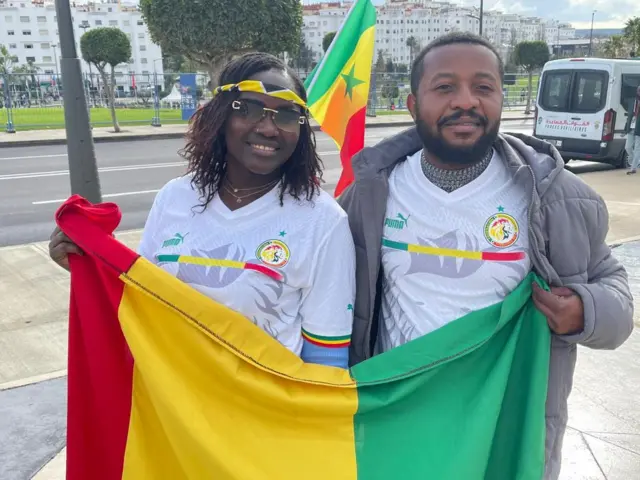 Fans of both kontris don gada for Grand Stade de Tanger Stadium