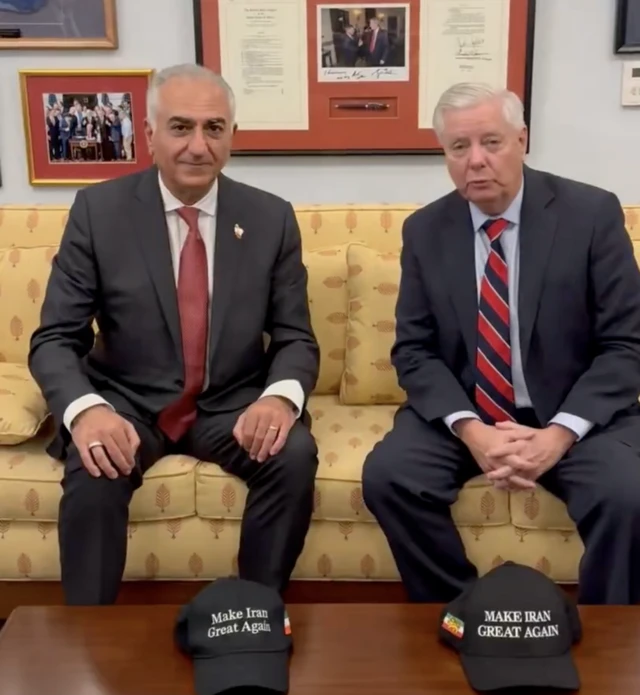 لیندزی گراهام و شاهزاده رضا پهلوی