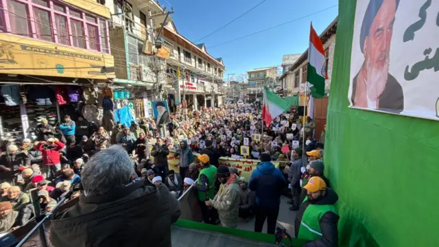 कारगिल में प्रदर्शन