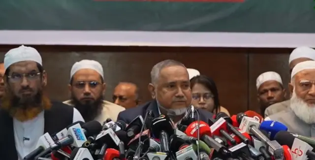 সংবাদ সম্মেলনে ১১ দলীয় ঐক্যর নেতারা