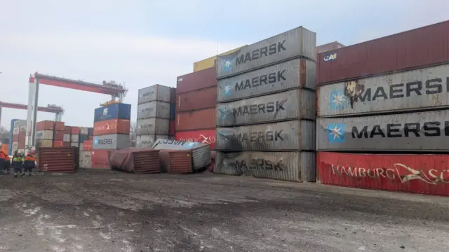 Последствия атаки на порт в Черноморске