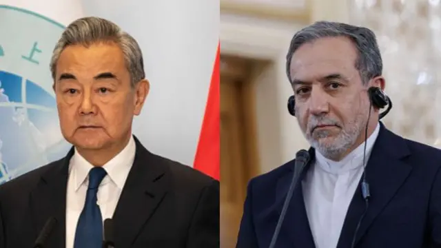 चीन के विदेश मंत्री वांग यी और ईरान के विदेश मंत्री अब्बास अराग़ची