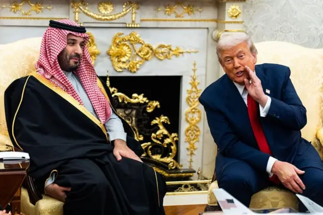 دونالد ترامپ و محمد بن سلمان در کاخ سفید