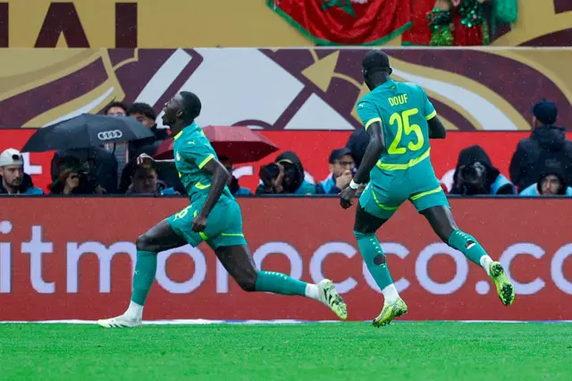 Le Sénégal célèbre le but