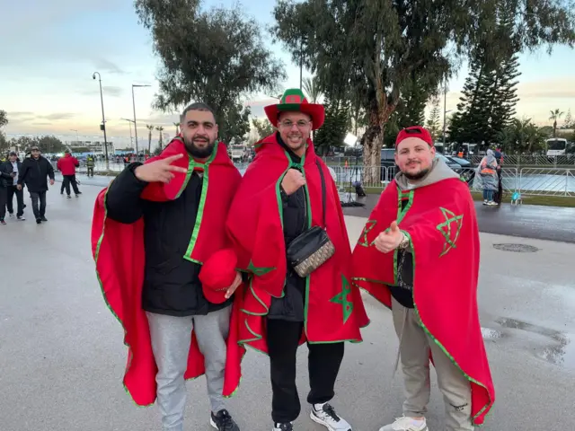 Supporteurs marocains