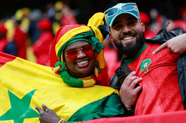 Supporteurs sénégal et maroc