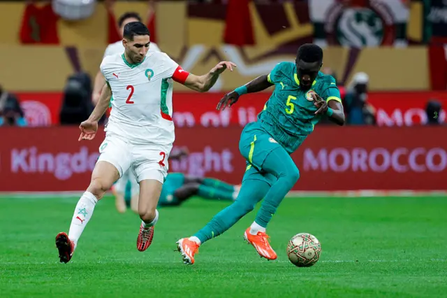 Un joueur sénégalais sur le ballon