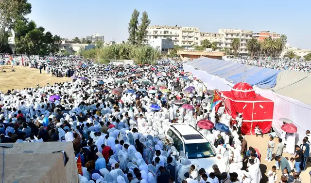 ነበርቲ ከተማ ኣስመራን ከበቢኣን ኣብቲ ስርዓተ ጥምቀት ዝካየደሉ ቦታ ብምትእኽኻብ ነቲ ሃይማኖታዊ በዓል ኣድሚቖም