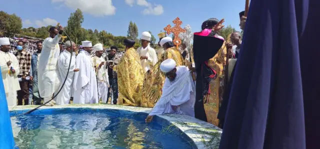ኣብ ከተማ ማይጨው ድሙቕ ስነስርዓት ጥምቀት ሰዓብቲ ኦርቶዶክስ ተዋህዶ ይካየድ።