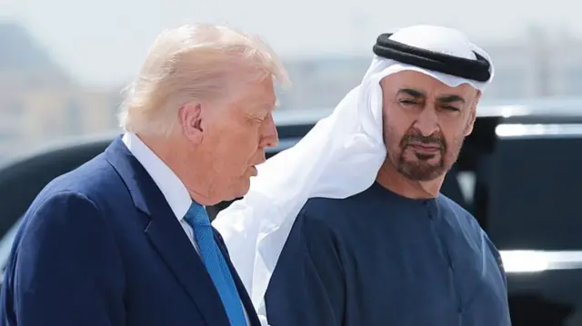 ट्रंप और शेख़ मोहम्मद बिन जायद अल नाहयान