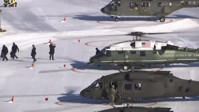Вертолеты США в Давосе