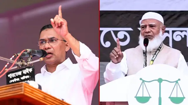 ২২শে জানুয়ারির নির্বাচনী প্রচারণায় দুই দলের শীর্ষ নেতা