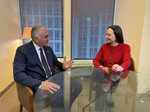 ماریا کورینا ماچادو و رضا پهلوی