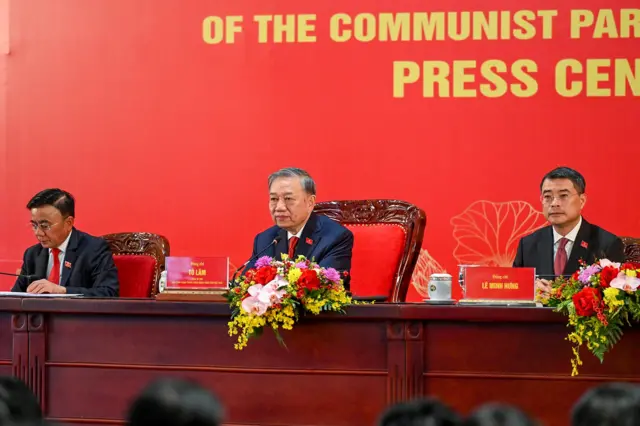 Tổng Bí thư Tô Lâm tại buổi họp báo hôm 23/1