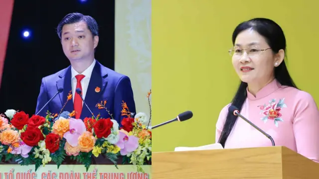 Ông Nguyễn Minh Triết (trái) và bà Tôn Ngọc Hạnh