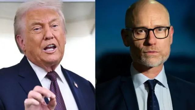 अमेरिका के राष्ट्रपति डोनाल्ड ट्रंप और ब्रिटेन के स्वास्थ्य मंत्री स्टीफ़न किनॉक