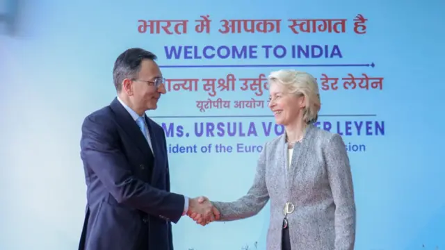 यूरोपियन कमीशन की अध्यक्ष उर्सुला वॉन डेर लेयेन का भारत दौरा