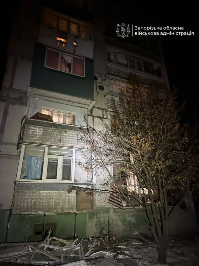 Поврежденный жилой дом