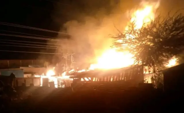 Inkongi y'umuriro yibasiye isoko rya Bujumbura mu ijoro ryo ku cyumweru