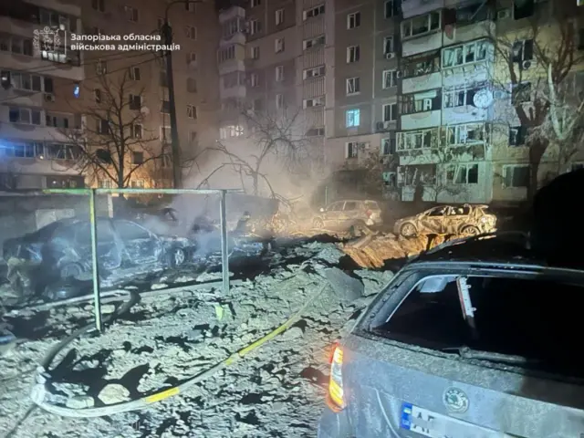 Последствия удара по Запорожью