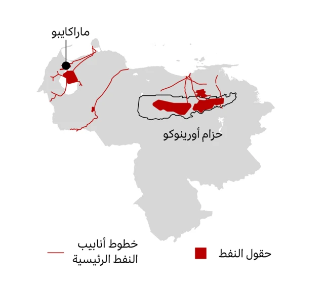 خطوط النفط في فنزويلا