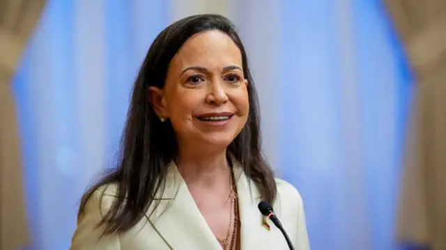 A líder da oposição venezuelana, María Corina Machado