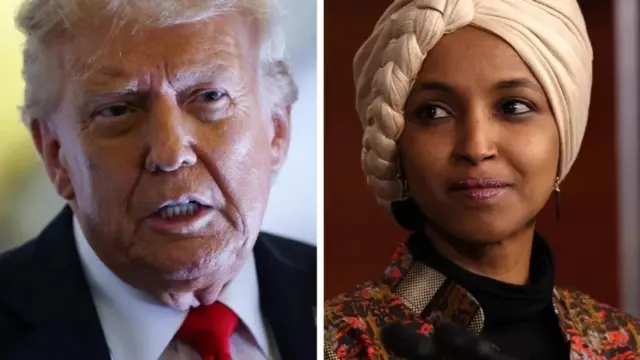 Trump iyo Ilhan Cumar