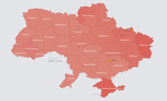 Карта тревог