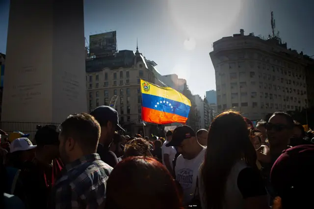 Marcha en Buenos Aires por Venezuela