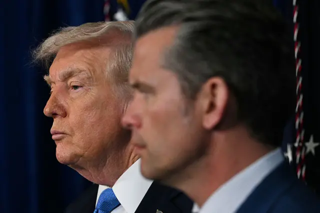 Трамп и хегсет