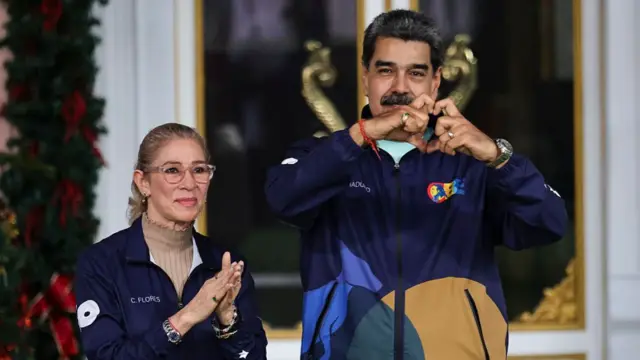 cilia flores y nicolás maduro