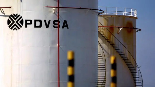 imagen de una planta de petróleo de pdvsa, empresa nacional de venezuela