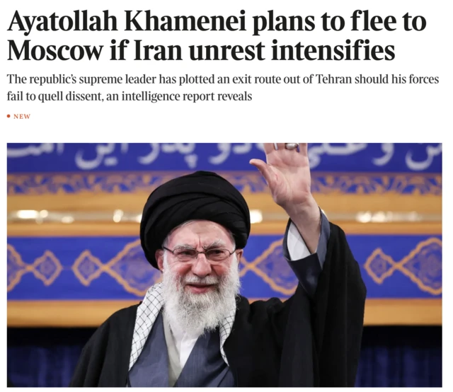 اسکرین نشریه تایمز ۴ ژانویه ۲۰۲۶