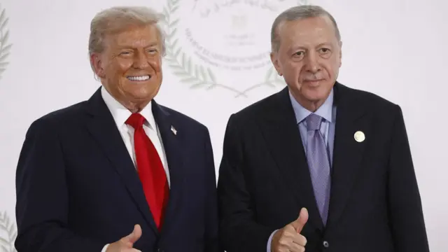 अमेरिका के राष्ट्रपति डोनाल्ड ट्रंप और तुर्की के राष्ट्रपति रेचेप तैयप्प अर्दोआन