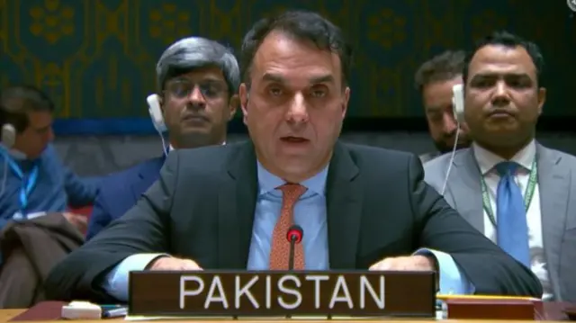 पाकिस्तान के कार्यवाहक स्थायी प्रतिनिधि उस्मान जादून