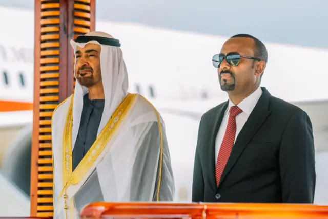 Pirezidantii UAE Sheek Mahammad bin Zayid fi MM Itoophiyaa Abiy Ahmad