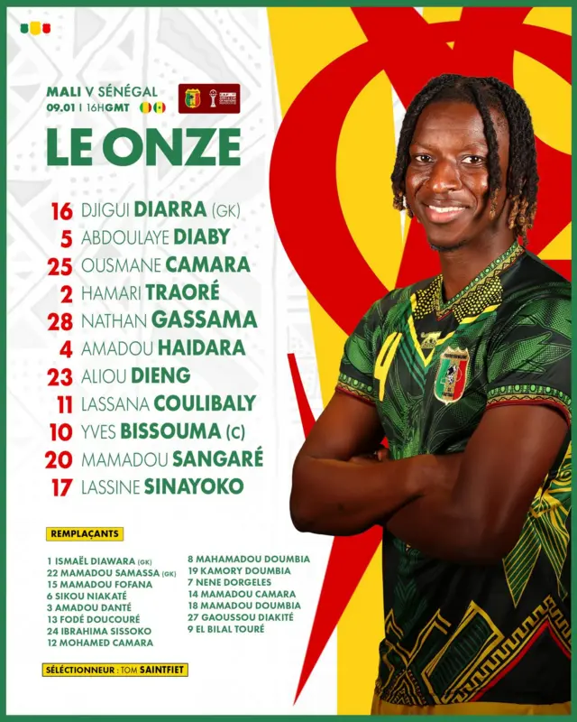 Photo de la compo du Mali