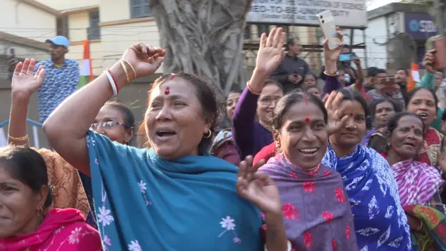 कोलकाता में पश्चिम बंगाल की मुख्यमंत्री ममता बनर्जी की रैली