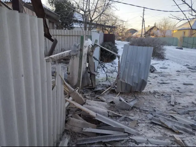 Повреждения в Славянске после ночной атаки