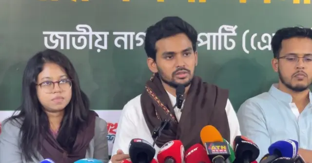 এনসিপির মুখপাত্র ও নির্বাচন পরিচালনা কমিটির চেয়ারম্যান আসিফ মাহমুদ সজীব ভূঁইয়া